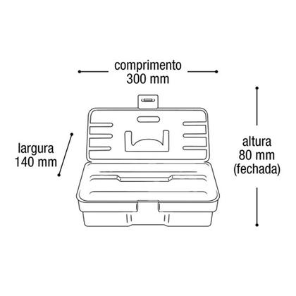 Imagem de Maleta Multiuso Combat 5060 Preta Arqplast
