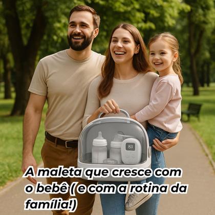 Imagem de Maleta Organizadora Farmacinha Multiuso Enxoval de Bebê Primeiros Socorros Caixa Maquiagem