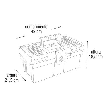 Imagem de Maleta Organizadora para Ferramentas Granite Pró 16" Arqplast