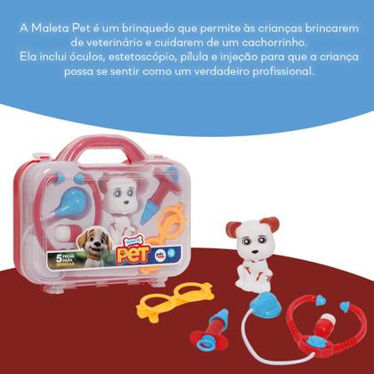 Imagem de Maleta Pet Infantil 6 Acessórios Educativa 1577 Pakitoys