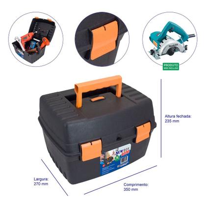 Imagem de Maleta plástica para serra mármore e ferramentas 14" - NEW BOX 2030