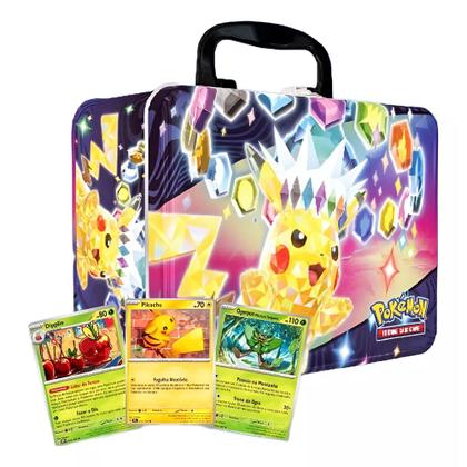 Imagem de Maleta Pokémon Tcg Colecionável Com 3 Cartas Holográficas