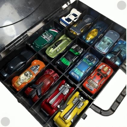 Maleta Porta Carrinhos Hot Wheels Preta F01219 - Fun