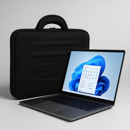 Imagem de Maleta Rígida Capa Protetora para Notebook Unissex com Alça e Zíper Reforçado Impermeável 14, 15 ou 17 Polegadas