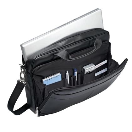 Imagem de Maleta Samsonite Slim em Couro Preto - 16 Polegadas