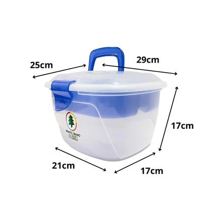 Imagem de Maleta Transparente Maxi Box 28X25X18cm - Monte Líbano