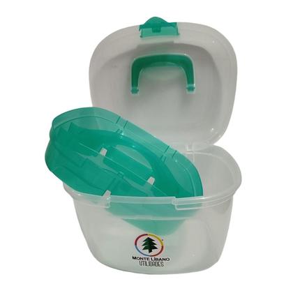 Imagem de Maleta Transparente Maxi Box 28X25X18cm - Monte Líbano