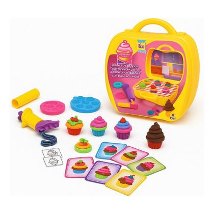 Imagem de Maletinha Fábrica De Cupcake Super Kit Massinha Acessórios