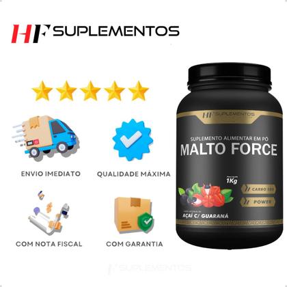 Imagem de Malto force maltodextrina com vitamina c 1kg hf suplements