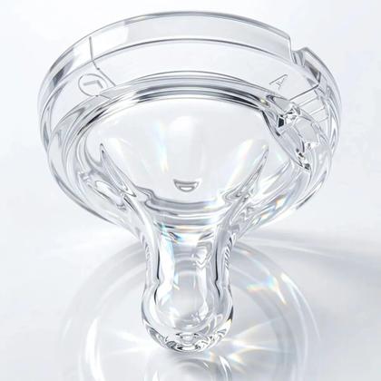 Imagem de Mamadeira 125ml Bico Silicone Big Flow Anticolica Transparente/branco