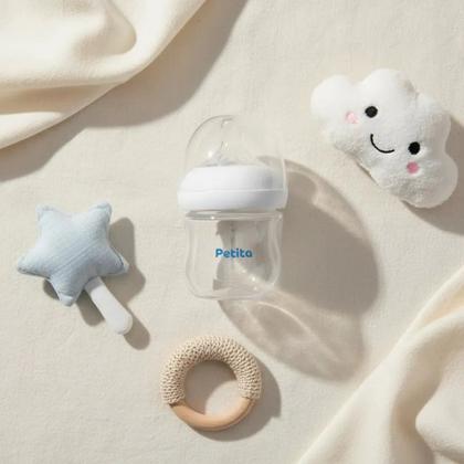 Imagem de Mamadeira 125ml Bico Silicone Big Flow Anticolica Transparente/branco