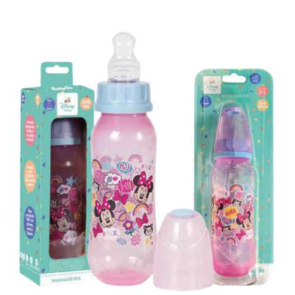 Imagem de Mamadeira 240 ml Rosa menina disney Minnie
