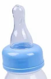 Imagem de Mamadeira 240ml Lhama Azul Com Bico de Silicone - Baby Go