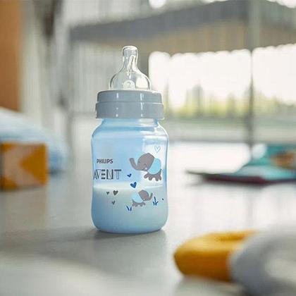 Imagem de Mamadeira Anticólica 260ml Clássica Philips Avent Elefante 1m+