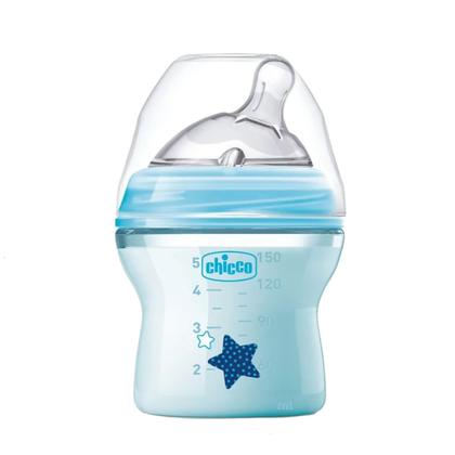 Imagem de Mamadeira Anticólica Chicco Step Up Recém Nascido 150ml Azul Menino 0+ Meses Fluxo Normal