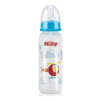 Imagem de Mamadeira Anticólica Menino 3m+ Nuby 240ml Nuby