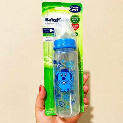 Imagem de mamadeira baby nany 240ml azul