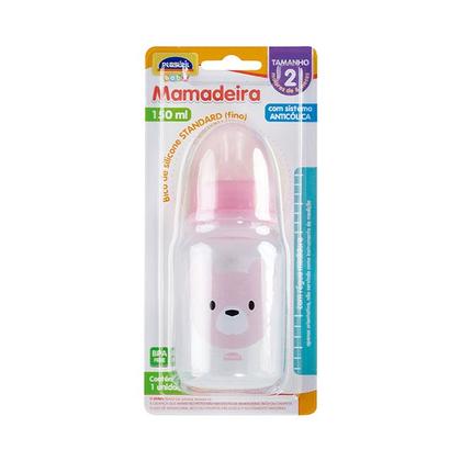 Imagem de Mamadeira Bico Em Silicone Standard 150mL Com Sistema Anticólica Plasútil