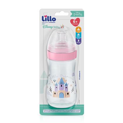 Imagem de Mamadeira Bico Silicone Redondo Disney 6m+ 300ml Rosa Lillo