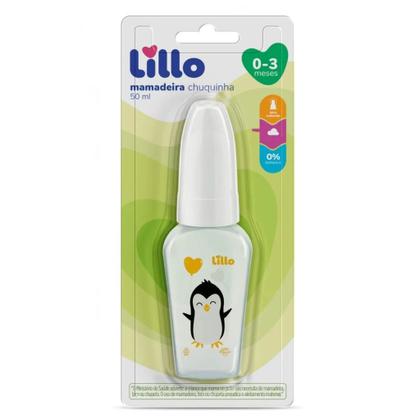 Imagem de Mamadeira Chuquinha Lillo 50ml Primeiros Passos com Bico Silicone Redondo