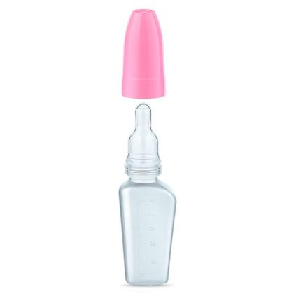 Imagem de Mamadeira Chuquinha Lillo Bico de Silicone 0 a 3 Meses Rosa 50ml