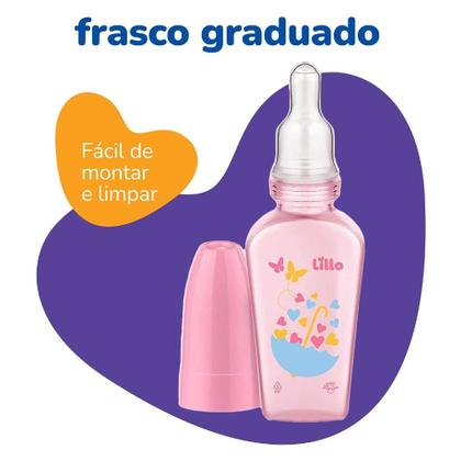 Imagem de Mamadeira Chuquinha Primeiros Passos 50ml Rosa - Lillo