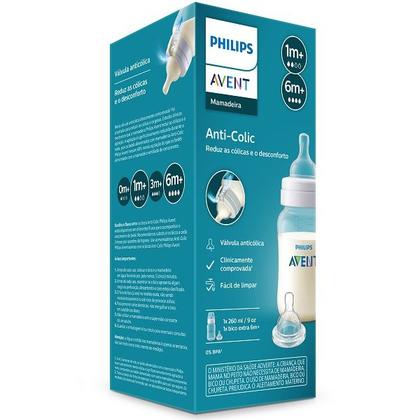Imagem de Mamadeira Classica ANTI-COLIC 260ML + Bico 6M+ Philips AVENT SCY119/04