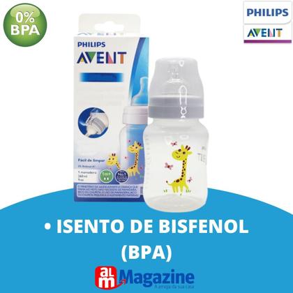 Imagem de Mamadeira Clássica Decorada 260ml Girafa Philips Avent