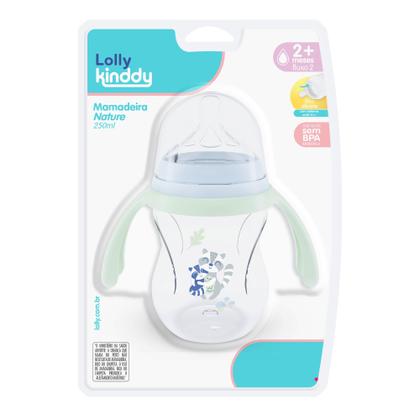 Imagem de Mamadeira Com Alça Lolly Aureaflow 2 Silicone Redondo