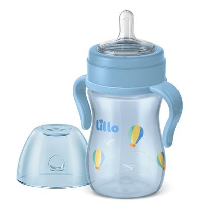 Imagem de Mamadeira com Alça Super Evolution 240ml Azul - Lillo