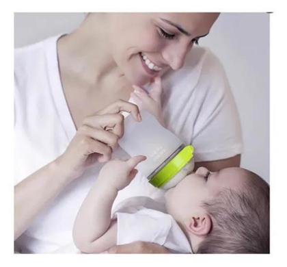Imagem de Mamadeira Comotomo Anti-Cólica 150ml 0-3m - Verde - Como Tomo