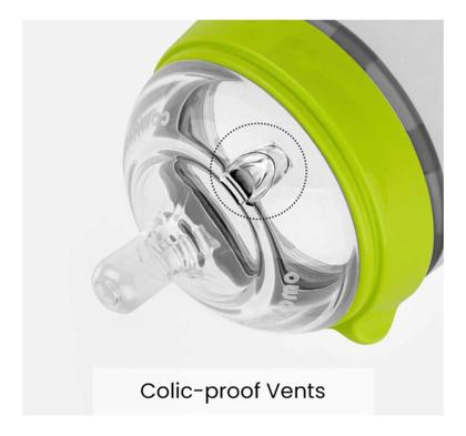 Imagem de Mamadeira Comotomo Anti-Cólica 150ml 0-3m - Verde - Como Tomo