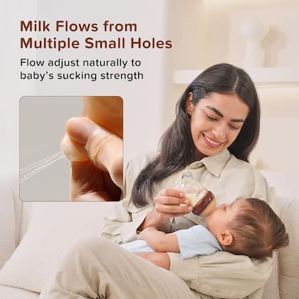 Imagem de Mamadeira de vidro Thyseed anti-cólica 240 ml 8 onças para recém-nascido