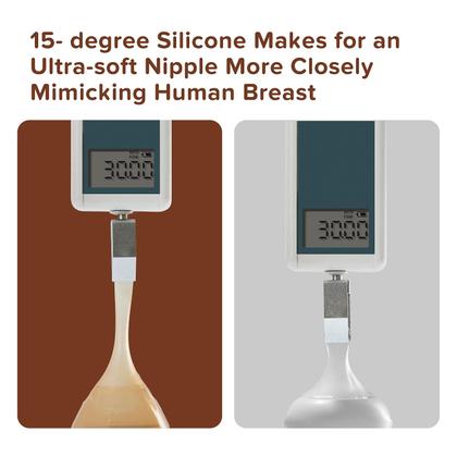 Imagem de Mamadeira de vidro Thyseed anti-cólica 240 ml 8 onças para recém-nascido