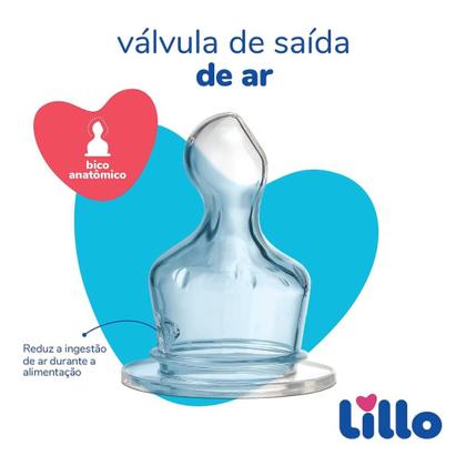 Imagem de Mamadeira Divertida 120ml 0-6m Rosa Lillo