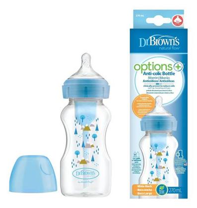 Imagem de Mamadeira Dr. Brown's Options+ 0m+ Azul Alpes