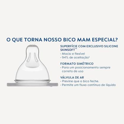 Imagem de Mamadeira Easy Active 270ml 2m+ Mam Rosa