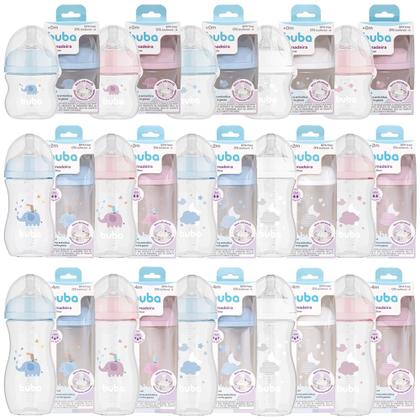 Imagem de Mamadeira Easy Flow Bico em Silicone Utrasoft Decorada Anticólica 120ml ou 270ml ou 330ml Buba