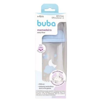 Imagem de Mamadeira easy flow nuvem azul 330ml buba