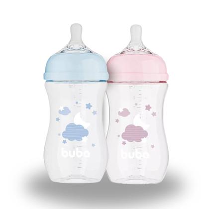 Imagem de Mamadeira Easy Flow Nuvem Bebê 2 meses Free BPA Buba 270ml