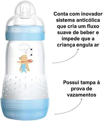 Imagem de Mamadeira Easy Start Azul MAM - Anticólica - 260ml