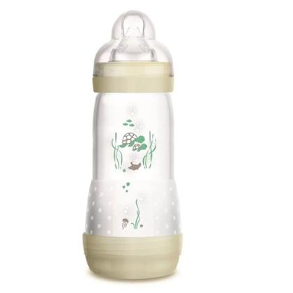 Imagem de Mamadeira Easy Start Bico de Silicone 4m+ 320ml Neutro - MAM