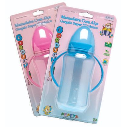 Imagem de Mamadeira Gorduchinha  330ml com Alça Pepeta Para Bebê