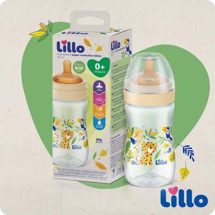 Imagem de Mamadeira Lillo Super Evolution 180ml Azul Bico Látex Macio