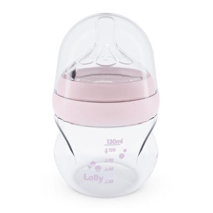 Imagem de Mamadeira Lolly Aureaflow 1 Silicone Redondo Nature