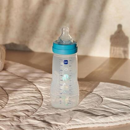 Imagem de Mamadeira Mam Easy Active 330ml Bico Nº3 Decorada 4m+ Menino Menina Baby MAM