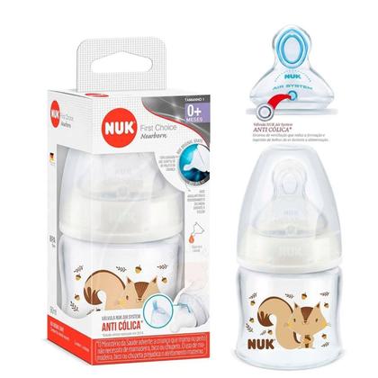 Imagem de Mamadeira NUK FC Newborn 90ml S1 Para Recem Nascido First Choice 0 a 1 Ano