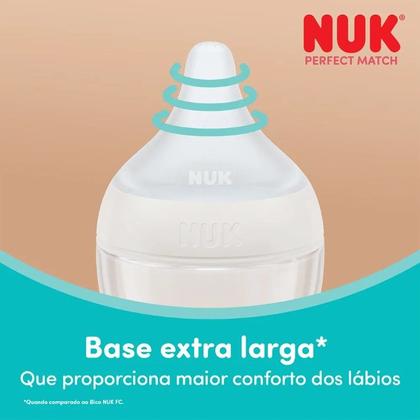 Imagem de Mamadeira Nuk Perfect Match Mais 0 Meses Fluxo Lento 150ml Ovelha
