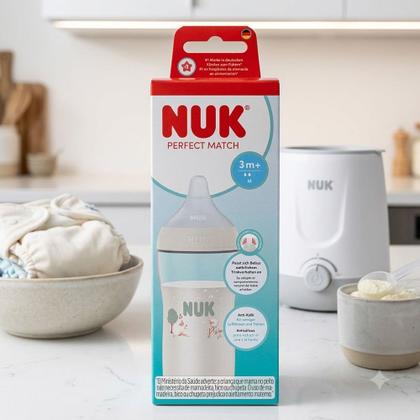 Imagem de Mamadeira NUK Perfect Match Ovelha 3+ Meses Sistema Anticólica e Bico Flexível Fluxo Médio 260ml
