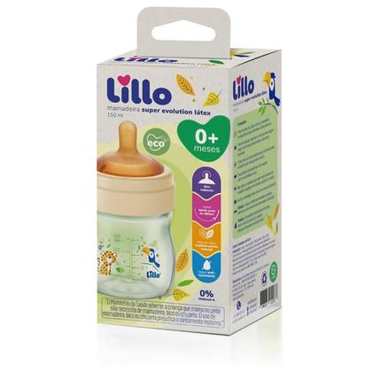 Imagem de Mamadeira Pequena Super Evolution Bico 100% Látex Tampa Antivazamento Air System 150mL Lillo Eco para Recém Nascido
